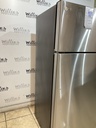 Ge Used Refrigerator Top and Bottom 28x66 1/2” (Stainless Steel) 