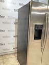 Ge Used Refrigerator Side by Side 36x69 (Stainless Steel) 