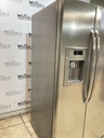 Ge Used Refrigerator Side By Side 36x69 (Stainless Steel) 