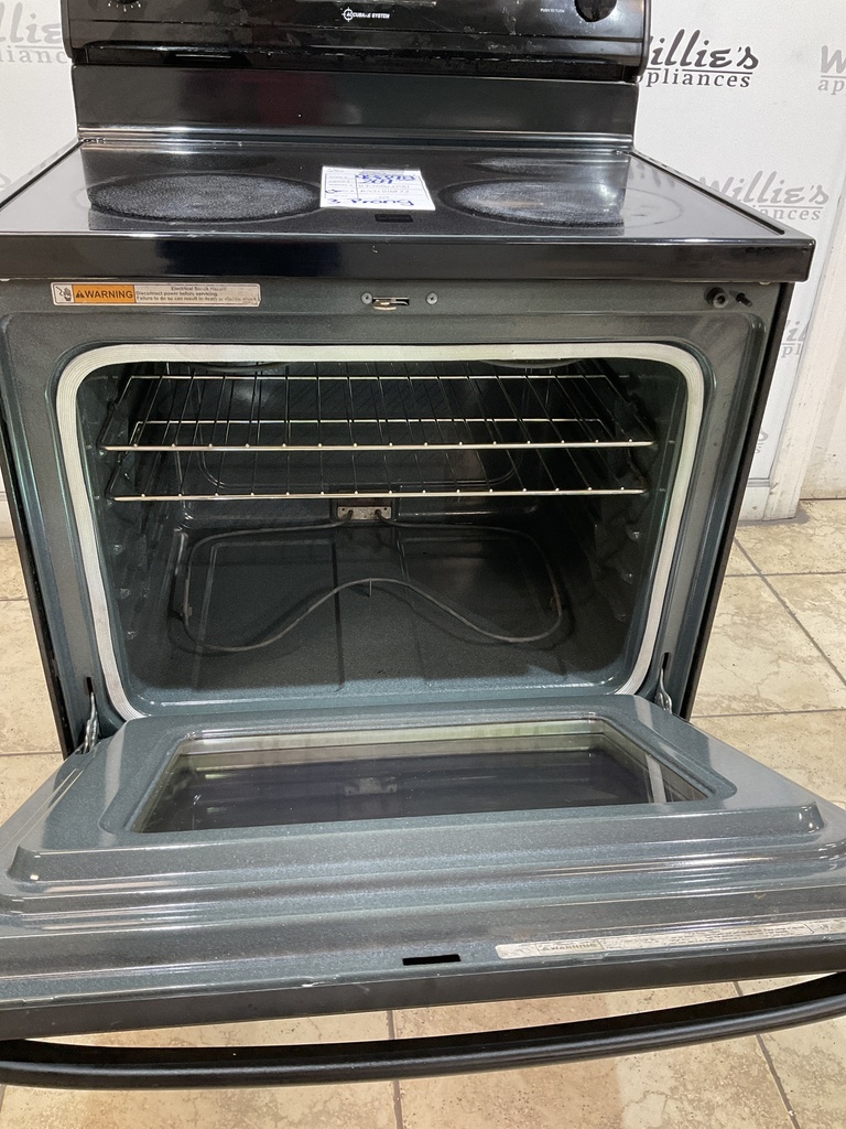 Whirlpool Used Electric Stove 220volts (40/50AMP) 30inches {3 prong} (Black) 