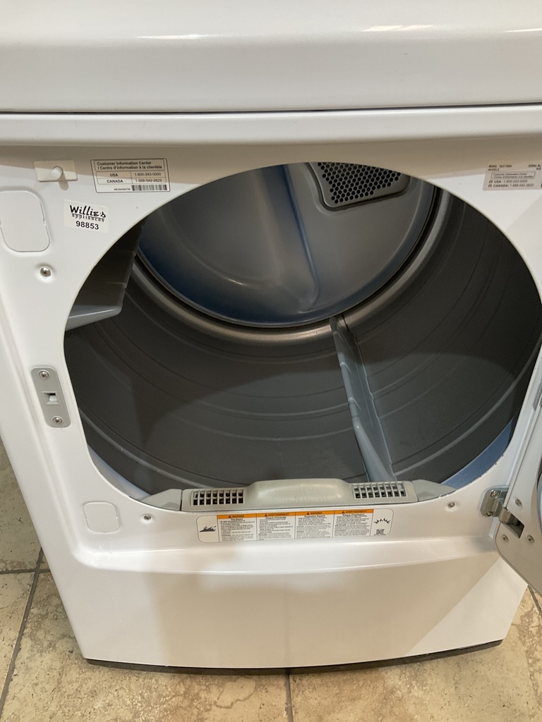 Lg Used Electric Dryer 220volts (30 AMP) 27inches {3 prong} (White) 