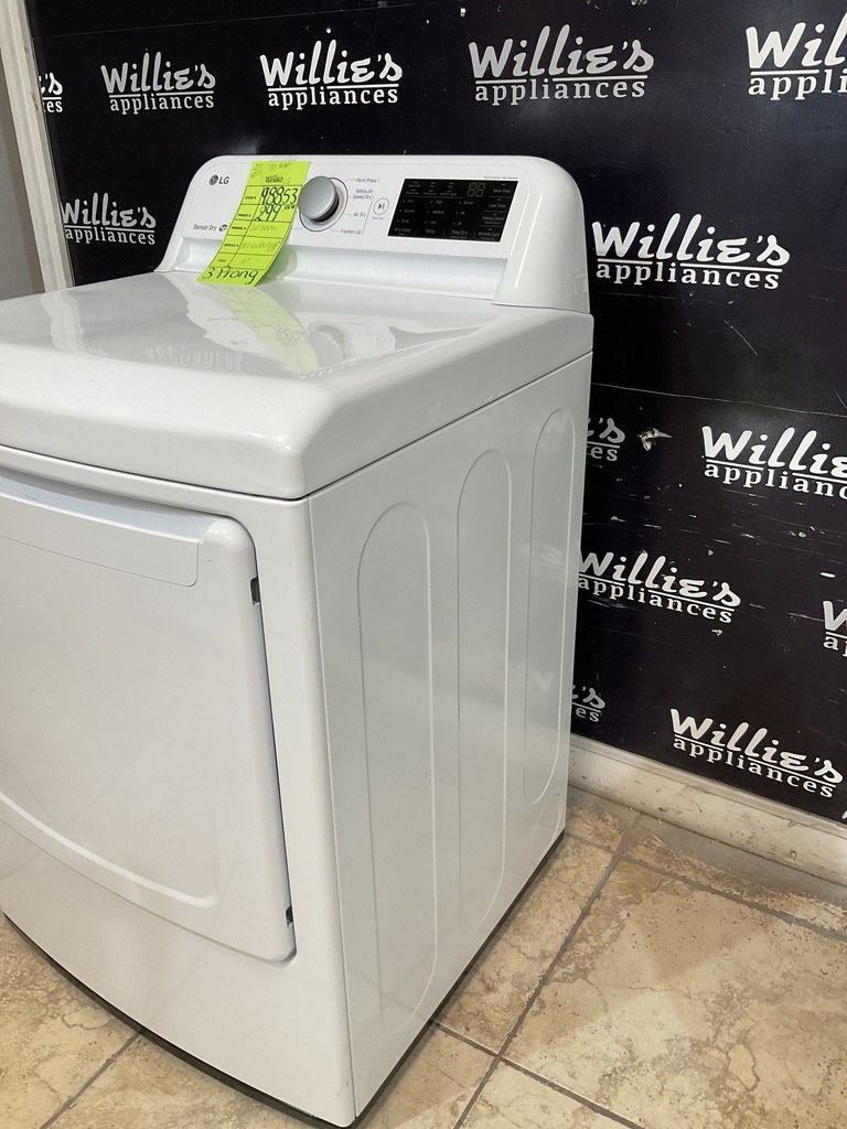 Lg Used Electric Dryer 220volts (30 AMP) 27inches {3 prong} (White) 