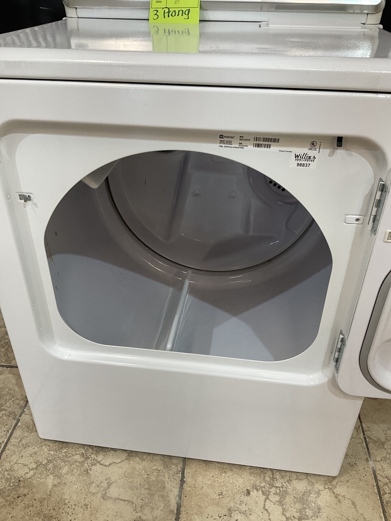 Maytag Used Electric Dryer 220volts (30 AMP) 29inches {3 prong} (White) 