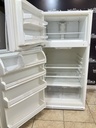 Whirlpool Used Refrigerator Top and Bottom 28x62 (White) 