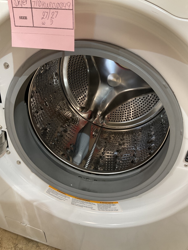 Lg Used Natural Gas Set Washer/Dryer Front-load 27inches (White)