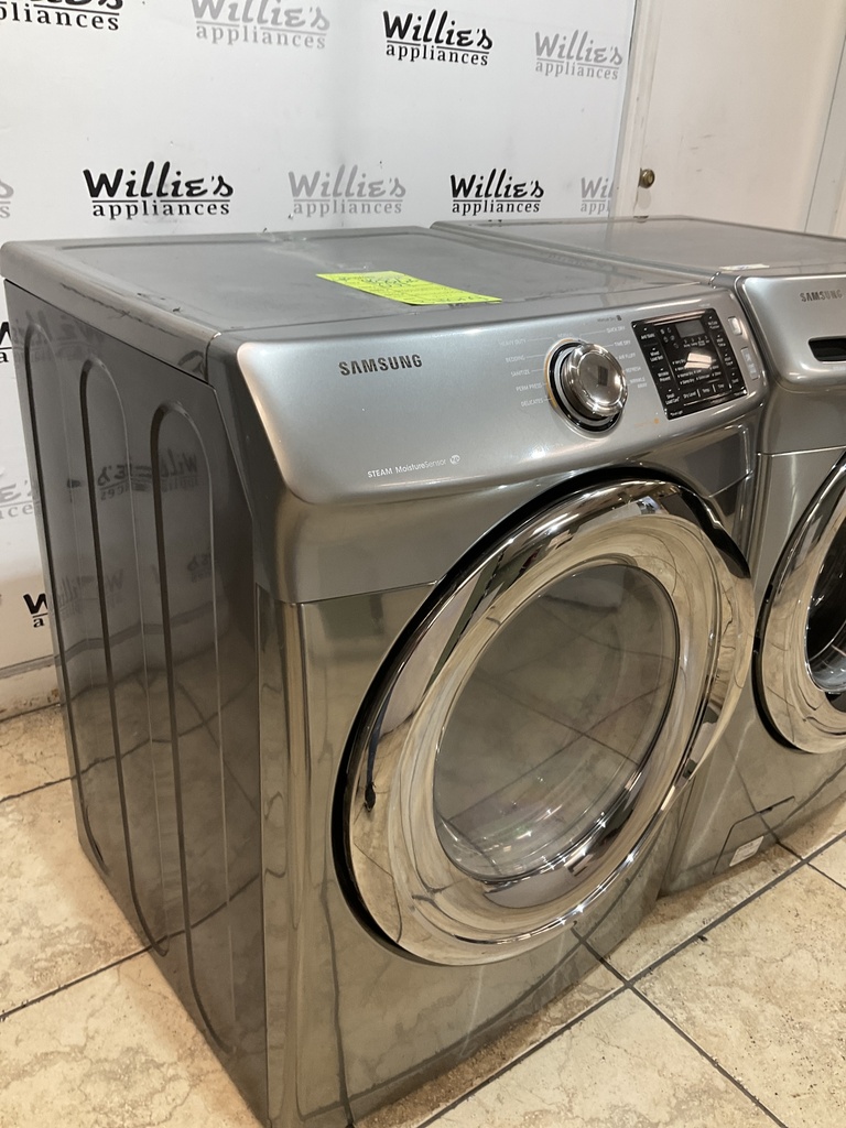 Samsung Used Electric Set Washer/Dryer Front-load 27inches {3 prong} (Grey) 