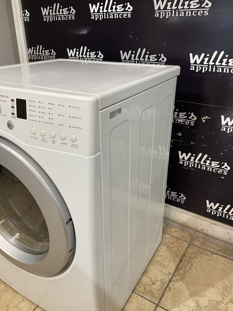 Lg Used Electric Dryer 220volts (30 AMP) 27inches {3 prong} (White) 