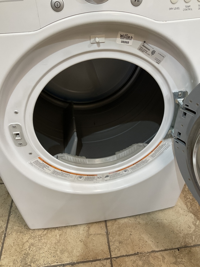 Lg Used Electric Dryer 220volts (30 AMP) 27inches {3 prong} (White) 