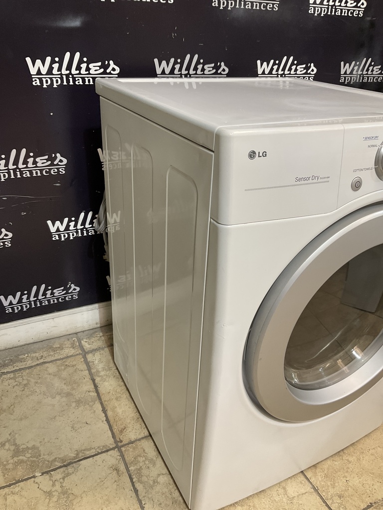 Lg Used Electric Dryer 220volts (30 AMP) 27inches {3 prong} (White) 