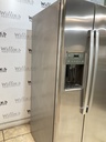 Ge Used Refrigerator Side by Side 33x69 1/2” (Stainless Steel) 