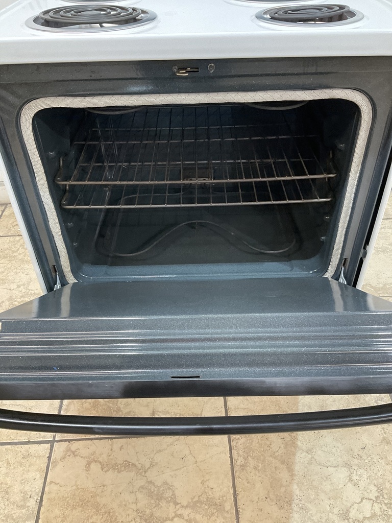 Whirlpool Used Electric Stove 220volts (40/50 AMP) 30inches {3 prong} (White/Black) 
