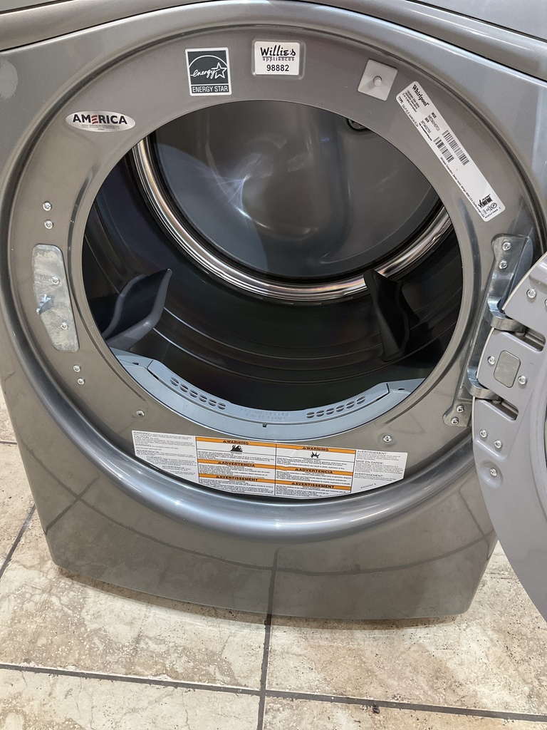 Whirlpool Used Electric Dryer 220volts (30 AMP) 27inches {4 prong} (Grey) 