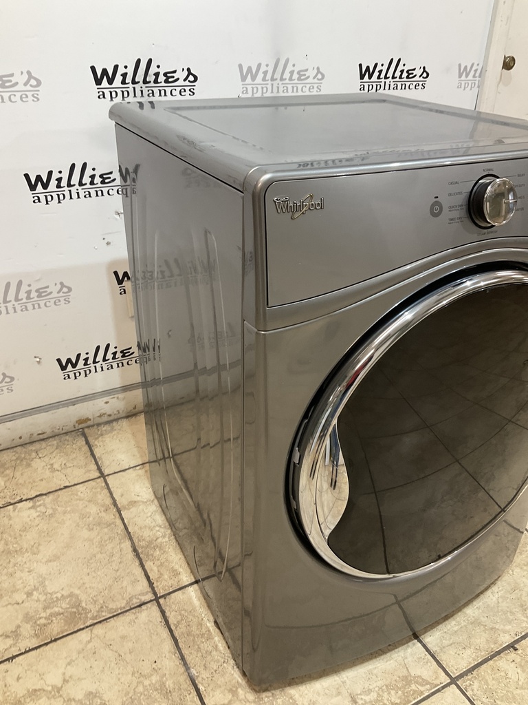 Whirlpool Used Electric Dryer 220volts (30 AMP) 27inches {4 prong} (Grey) 