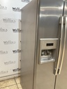 Whirlpool Used Refrigerator Side by Side 36x68 1/2” (Stainless Steel) 