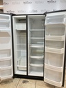 Ge Used Refrigerator Side by Side 36x68 1/2” (Black) 