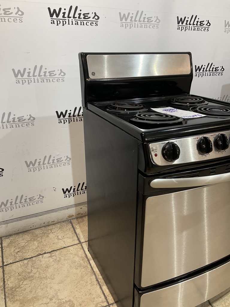 Ge Used Electric Stove 220volts (40/50 AMP) 24inches {3 prong} (Stainless Steel) 