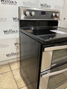 Whirlpool Used Electric Stove Double Oven 220volts (40/50 AMP) 30inches {4 prong} (Stainless Steel) 