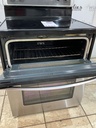 Whirlpool Used Electric Stove Double Oven 220volts (40/50 AMP) 30inches {4 prong} (Stainless Steel) 