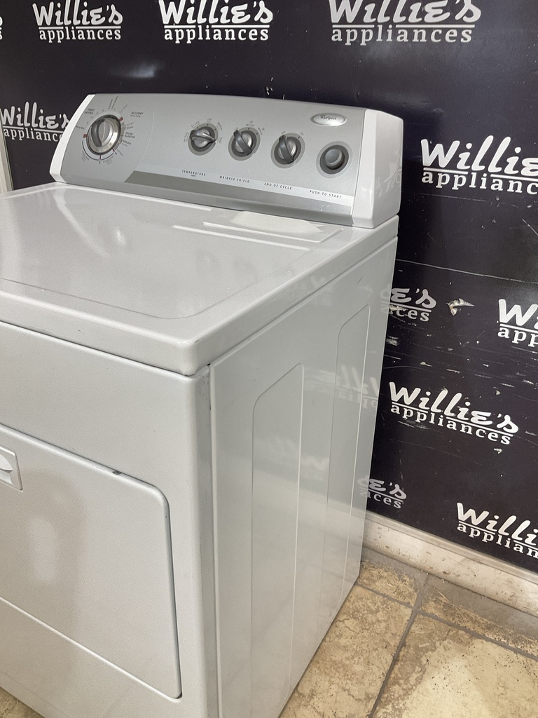 Whirlpool Used Electric Dryer 220volts (30 AMP) 29inches {4 prong} (White)