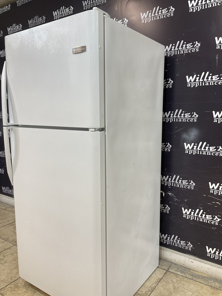 Frigidaire Used Refrigerator Top and Bottom 30x68 1/2” (White) 