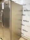 Frigidaire Used Refrigerator Side by Side 33 1/2” x 69 1/2” (Stainless Steel) 
