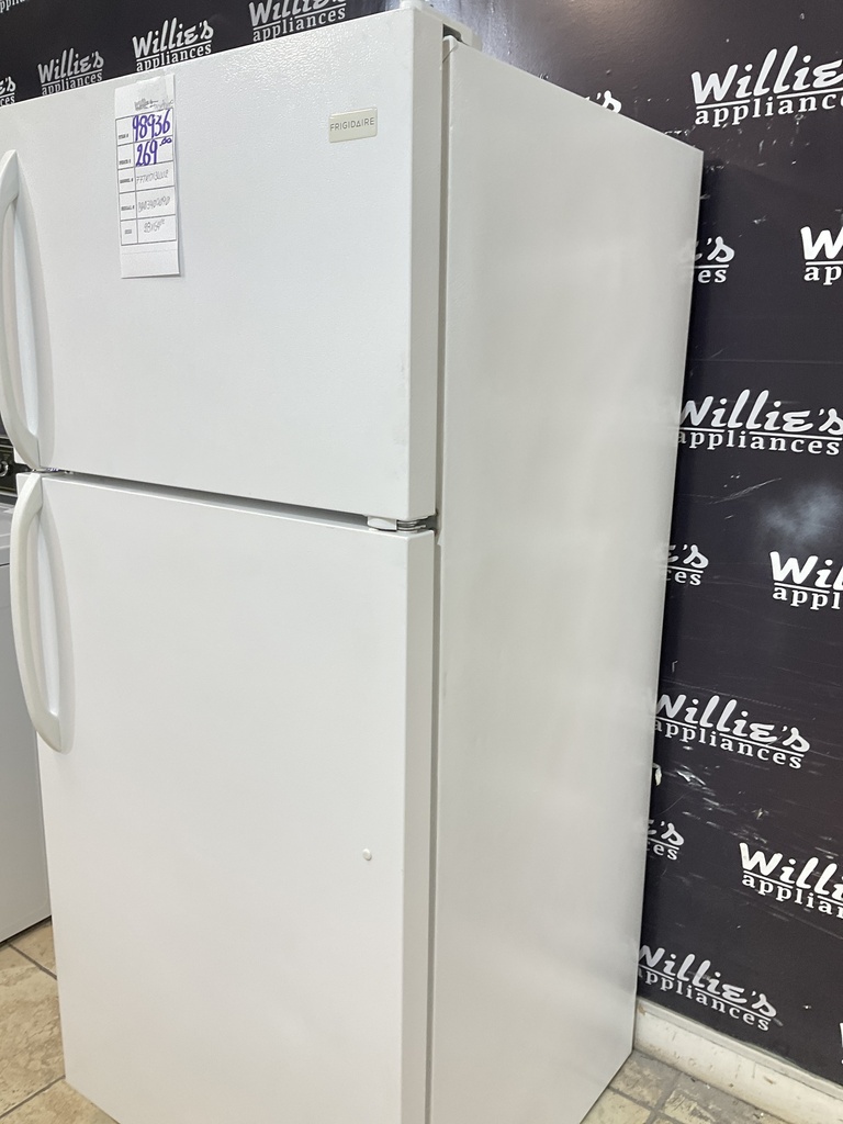 Frigidaire Used Refrigerator Top and Bottom 28x64 1/2” (White) 