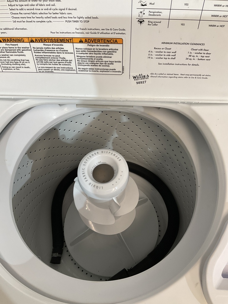 Whirlpool Used Washer Top-load 27inches (White) 