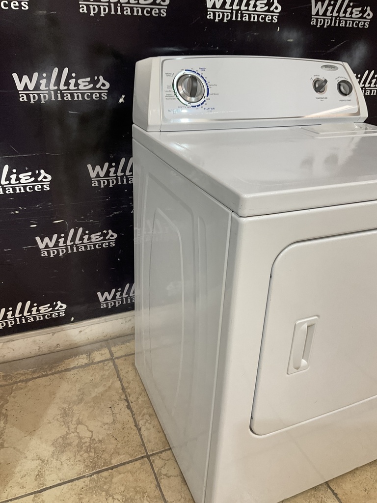 Whirlpool Used Electric Dryer 220volts (30 AMP) 29inches {no cord} (White) 