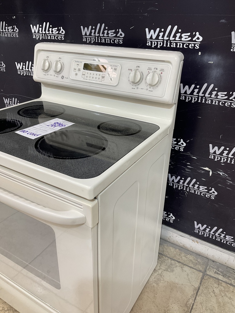 Ge Used Electric Stove 220volts (40/50 AMP) 30inches {no cord} (Bisque) 