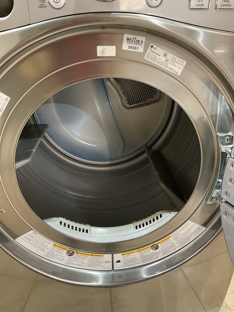 Lg Used Natural Gas Set Washer/Dryer Front-load 27inches (Grey) 