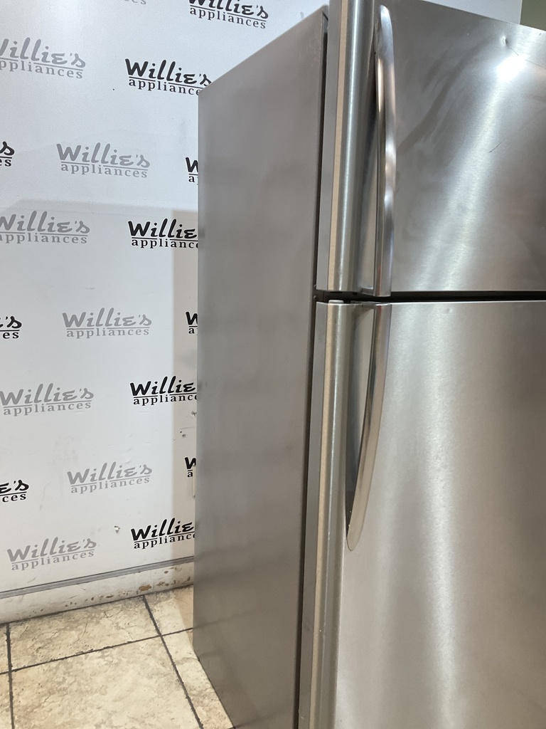 Frigidaire Used Refrigerator Top and Bottom 30x65 1/2” (Stainless Steel) 