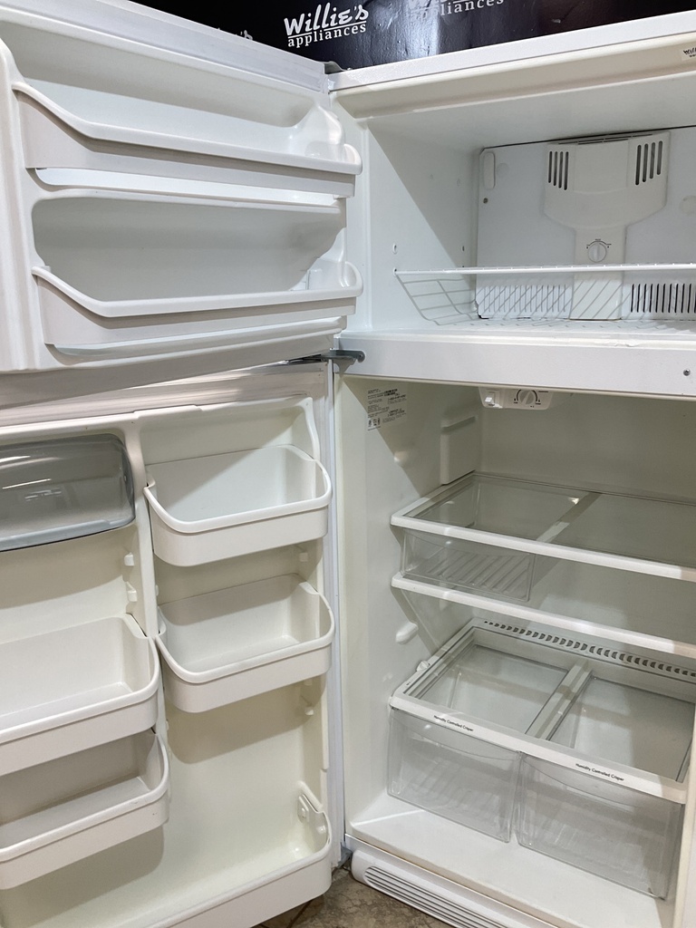 Frigidaire Used Refrigerator Top and Bottom 30x65 1/2” (White) 