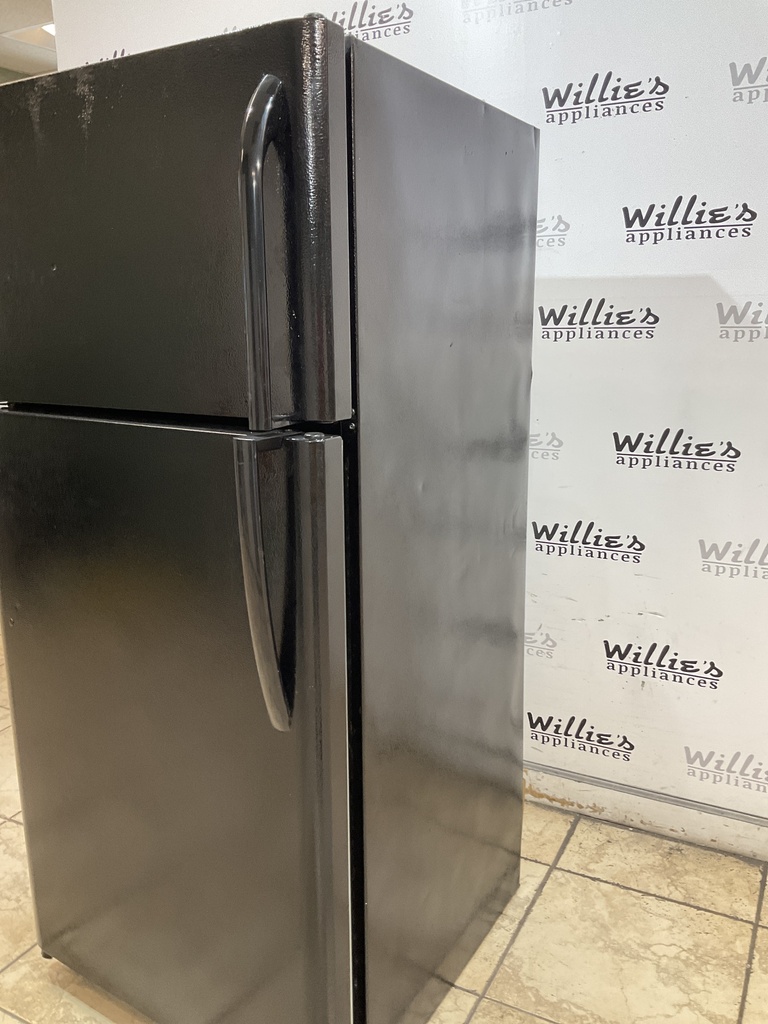 Frigidaire Used Refrigerator Top and Bottom 30x65 1/2” (Black) 