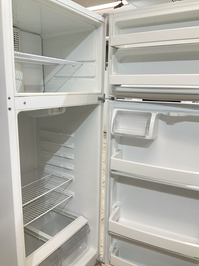 Hotpoint Used Refrigerator Top and Bottom 28x66 1/2” (White) 