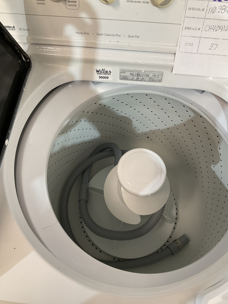 Kenmore Used Washer Top-load 27inches (White) 