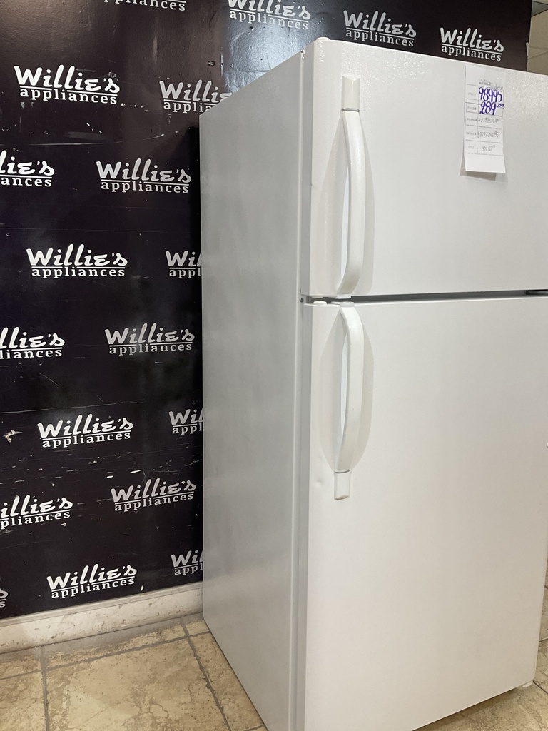 Frigidaire Used Refrigerator Top and Bottom 30x65 1/2” (White) 