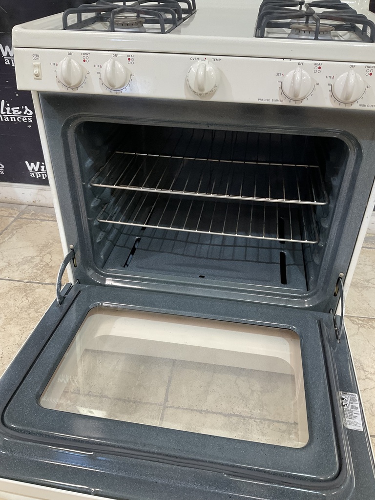 Ge Used Natural Gas Stove 30inches (Bisque) 