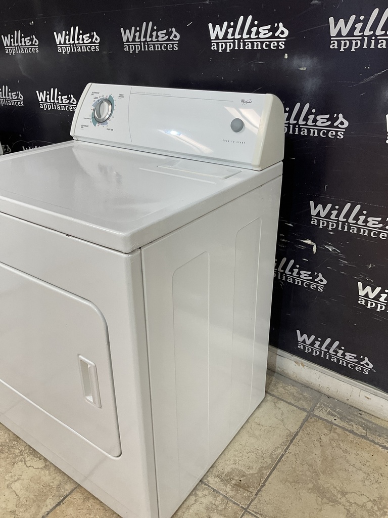 Whirlpool Used Electric Dryer 220volts (30 AMP) 29inches {3 prong} (White) 