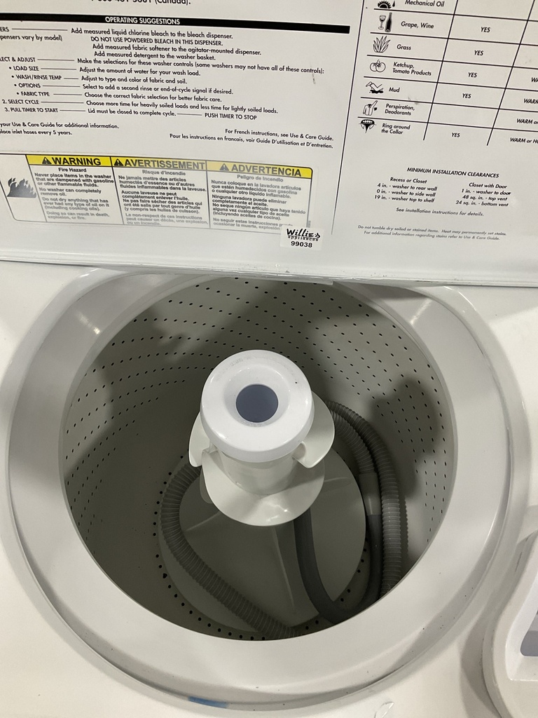 Whirlpool Used Washer Top-load 27inches (White) 