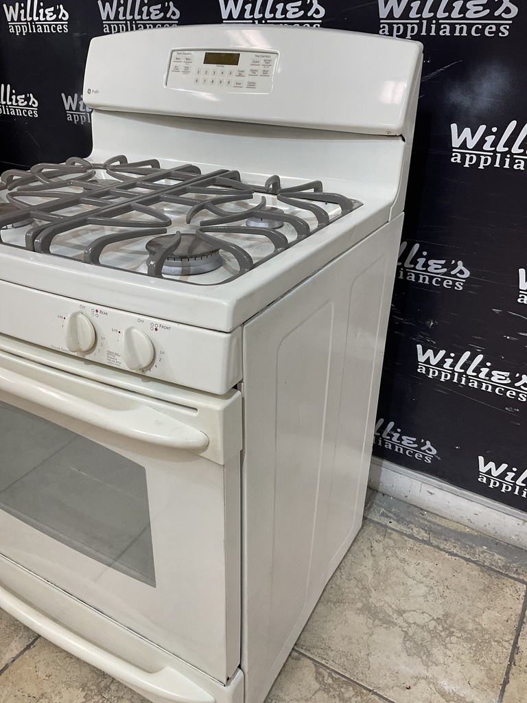 Ge Used Natural Gas Stove 30inches (Bisque) 