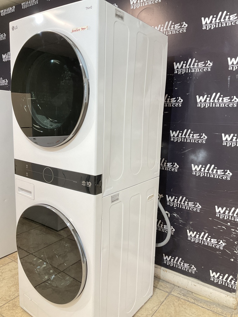 Lg Used Electric Set Unit Stackable (Ventless Dryer) 220volts (30 AMP) 27x74 {4 prong} (White)