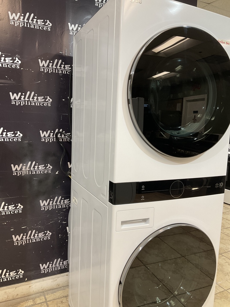 Lg Used Electric Set Unit Stackable (Ventless Dryer) 220volts (30 AMP) 27x74 {4 prong} (White)