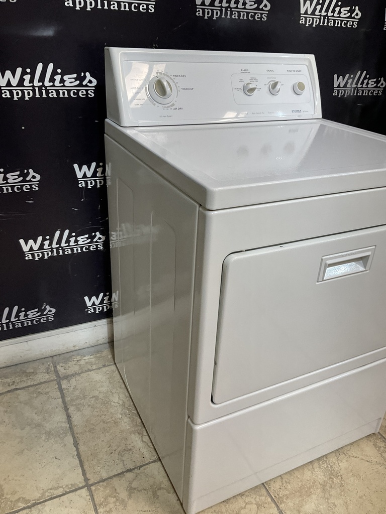 Kenmore Used Electric Dryer 220volts (30 AMP) 27inches {3 prong} (White) 