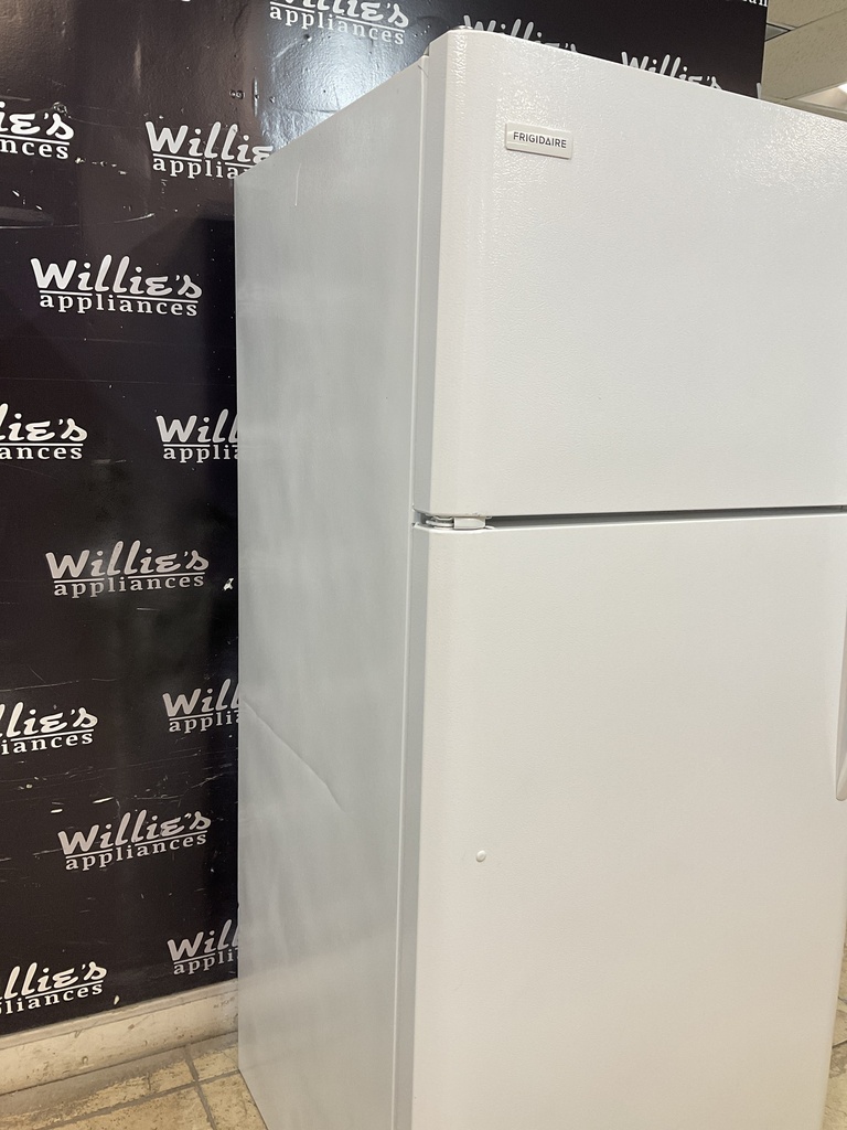 Frigidaire Used Refrigerator Top and Bottom 30x65 1/2” (White) 