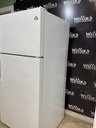 White Westinghouse Used Refrigerator Top and Bottom 30x65 1/2” (White) 
