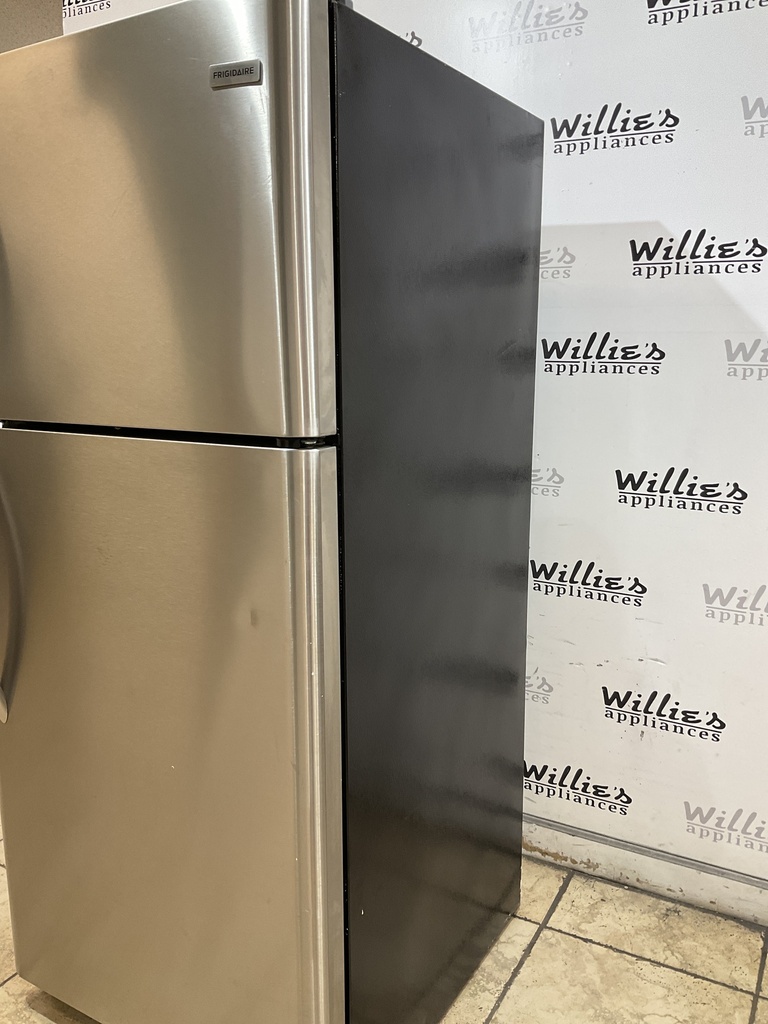 Frigidaire Used Refrigerator Top and Bottom 30x68 1/2” (Stainless Steel) 