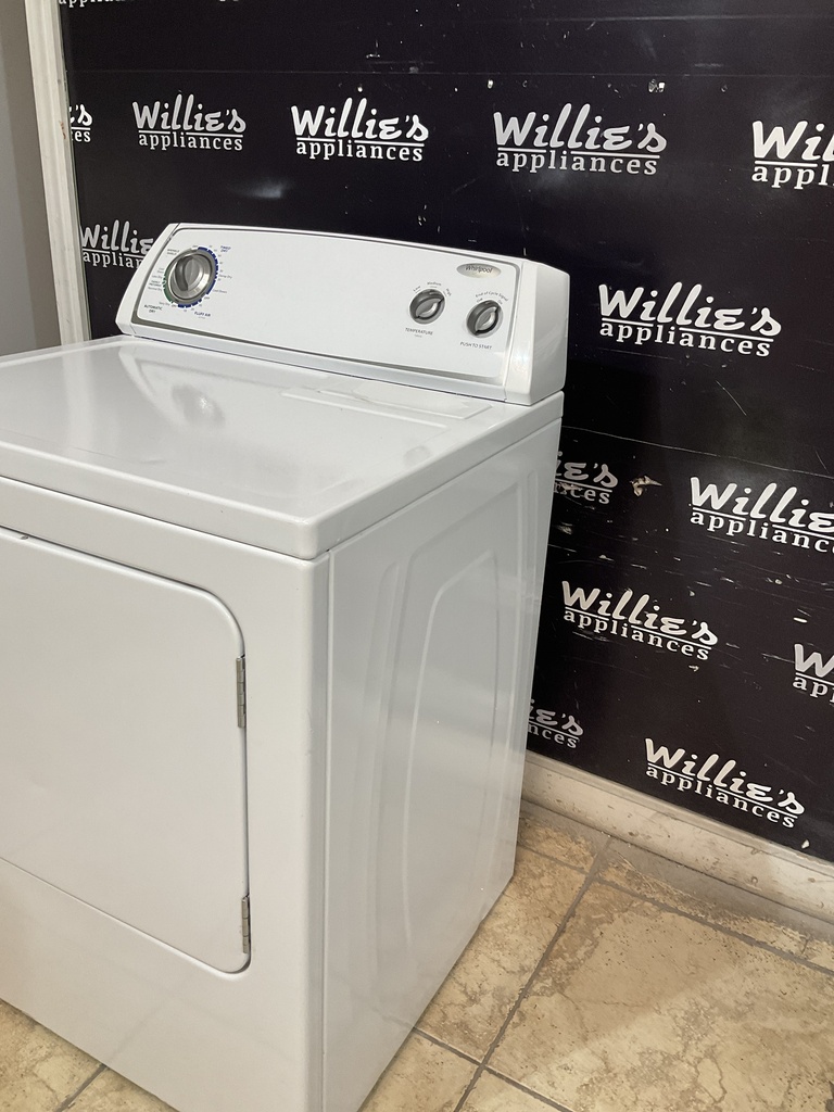Whirlpool Used Electric Dryer 220volts (30 AMP) 29inches {no cord} (White) 