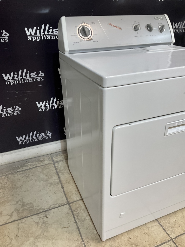 Whirlpool Used Gas Propane Dryer 29inches (White) 