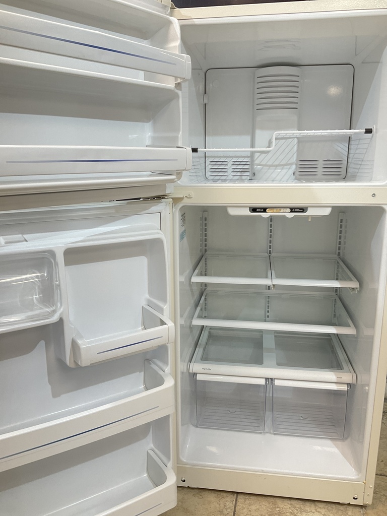 Ge Used Refrigerator Top and Bottom 30x66 1/2” (Bisque) 