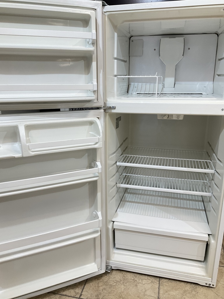Whirlpool Used Refrigerator Top and Bottom 28x62 1/2” (White) 